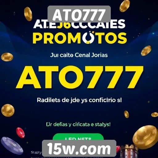 Atrações promocionais disponíveis no ATO777